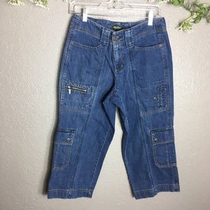 Vintage Eddie Bauer Cargo Crop Mercer Jeans 6P